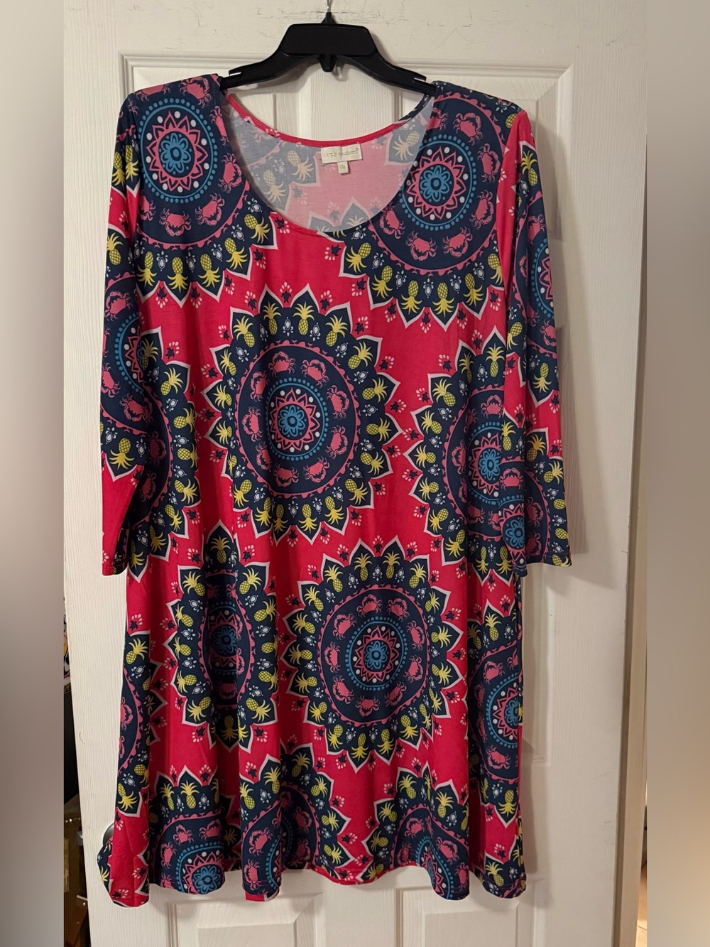 Simply Southern Pink Medallion Print Tunic Dress